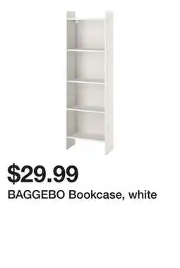 Ikea BAGGEBO Bookcase, white offer
