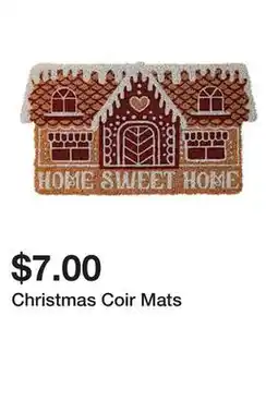 Five Below Christmas Coir Mats offer