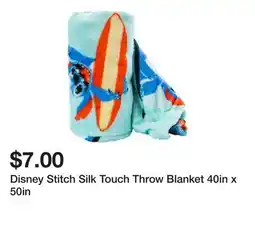 Five Below Disney Stitch Silk Touch Throw Blanket 40in x 50in offer
