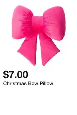 Five Below Christmas Bow Pillow offer