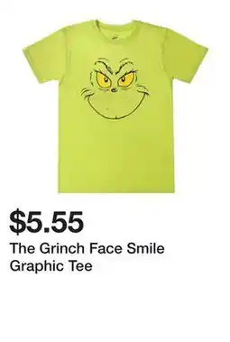 Five Below The Grinch Face Smile Graphic Tee offer