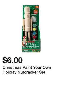 Five Below Christmas Paint Your Own Holiday Nutcracker Set offer