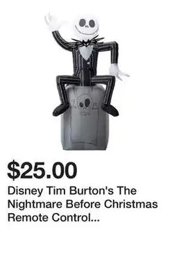 Five Below Disney Tim Burton's The Nightmare Before Christmas Remote Control Inflatable Jack Skellington offer