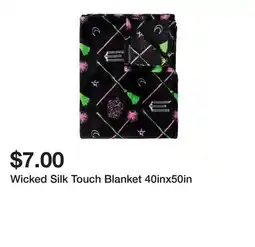 Five Below Wicked Silk Touch Blanket 40inx50in offer
