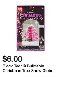 Five Below Block Tech Buildable Christmas Tree Snow Globe offer