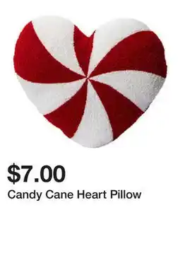 Five Below Candy Cane Heart Pillow offer