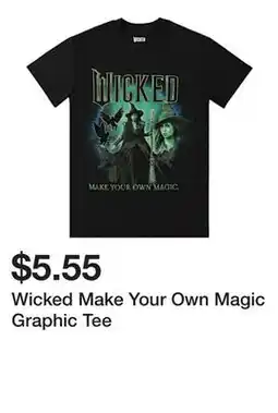 Five Below Wicked Make Your Own Magic Graphic Tee offer