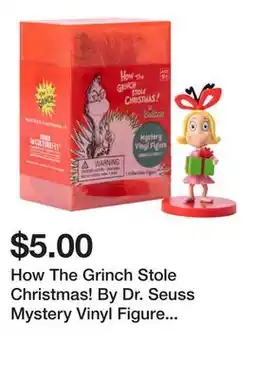 Five Below How The Grinch Stole Christmas! By Dr. Seuss Mystery Vinyl Figure (Styles May Vary) offer