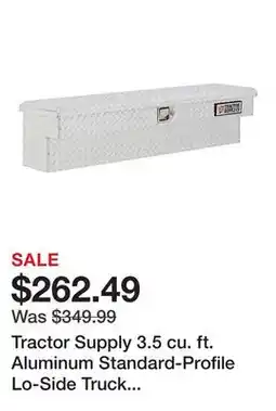 Tractor Supply Company Tractor Supply 3.5 cu. ft. Aluminum Standard-Profile Lo-Side Truck Tool Box, 49 in. x 12 in. x 12 in offer