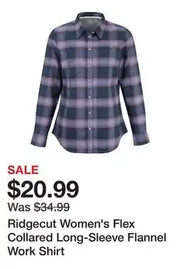 Tractor Supply Company Ridgecut Women's Flex Collared Long-Sleeve Flannel Work Shirt offer