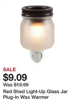 Tractor Supply Company Red Shed Light-Up Glass Jar Plug-In Wax Warmer offer