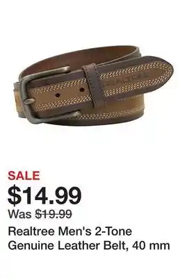 Tractor Supply Company Realtree Men's 2-Tone Genuine Leather Belt, 40 mm offer