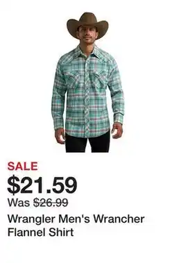 Tractor Supply Company Wrangler Men's Wrancher Flannel Shirt offer