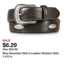Tractor Supply Company Blue Mountain Men's Leather Western Belt, 1-1/2 in offer