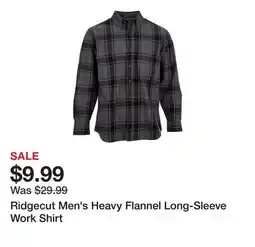 Tractor Supply Company Ridgecut Men's Heavy Flannel Long-Sleeve Work Shirt offer