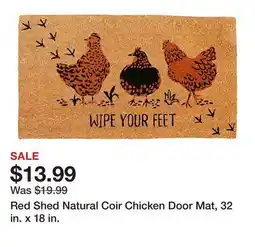 Tractor Supply Company Red Shed Natural Coir Chicken Door Mat, 32 in. x 18 in offer