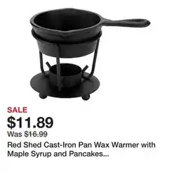 Tractor Supply Company Red Shed Cast-Iron Pan Wax Warmer with Maple Syrup and Pancakes Scented Wax Melts offer
