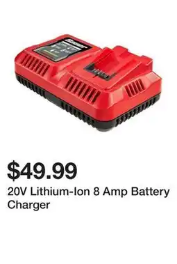 Harbor Freight Tools 20V Lithium-Ion 8 Amp Battery Charger offer