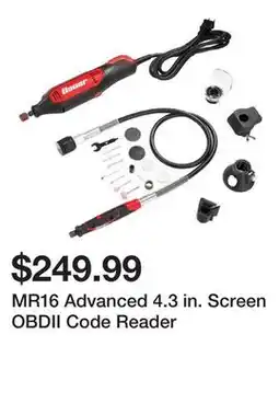 Harbor Freight Tools MR16 Advanced 4.3 in. Screen OBDII Code Reader offer