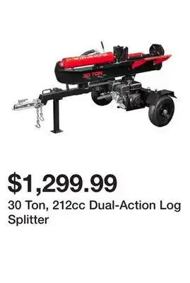 Harbor Freight Tools 30 Ton, 212cc Dual-Action Log Splitter offer