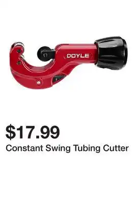 Harbor Freight Tools Constant Swing Tubing Cutter offer