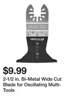 Harbor Freight Tools 2-1/2 in. Bi-Metal Wide Cut Blade for Oscillating Multi-Tools offer