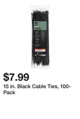 Harbor Freight Tools 15 in. Black Cable Ties, 100-Pack offer