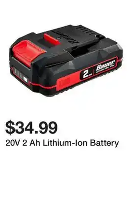 Harbor Freight Tools 20V 2 Ah Lithium-Ion Battery offer
