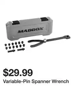 Harbor Freight Tools Variable-Pin Spanner Wrench offer
