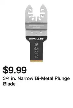 Harbor Freight Tools 3/4 in. Narrow Bi-Metal Plunge Blade offer