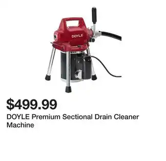 Harbor Freight Tools DOYLE Premium Sectional Drain Cleaner Machine offer