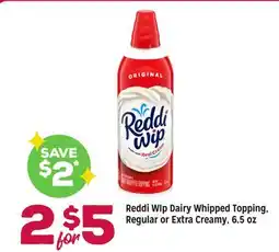 Grocery Outlet Reddi WIp Dairy Whipped Topping, Regular or Extra Creamy offer