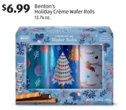 Aldi Benton's Holiday Crème Wafer Rolls offer