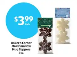 Aldi Baker's Corner Marshmallow Mug Toppers offer