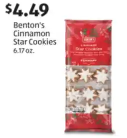 Aldi Benton's Cinnamon Star Cookies offer