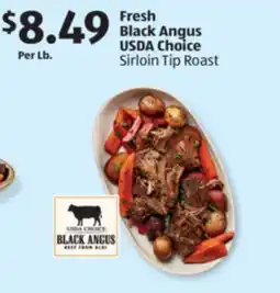 Aldi Fresh Black Angus USDA Choice Sirloin Tip Roast offer