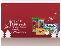 Walgreens Mars Single-Serve Candy offer