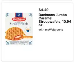 Walgreens Daelmans Jumbo Caramel Stroopwafels, 10.94 oz offer