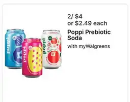 Walgreens Poppi Prebiotic Soda offer