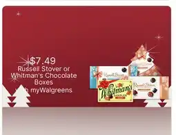 Walgreens Russell Stover or Whitman's Chocolate Boxes offer