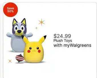 Walgreens Plush Toys offer
