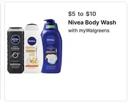 Walgreens Nivea Body Wash offer