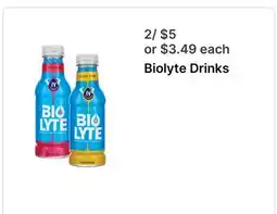 Walgreens Biolyte Drinks offer