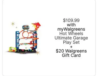 Walgreens Hot Wheels Ultimate Garage Play Set offer