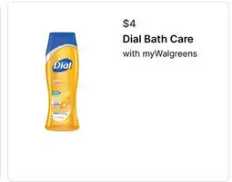 Walgreens Dial Bath Care offer