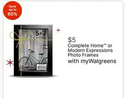 Walgreens Complete Home or Modern Expressions Photo Frames offer
