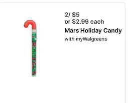 Walgreens Mars Holiday Candy offer