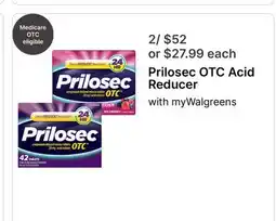 Walgreens Prilosec OTC Acid Reducer offer