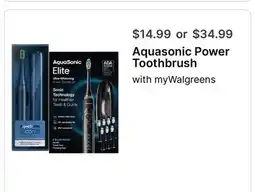 Walgreens Aquasonic Power Toothbrush offer