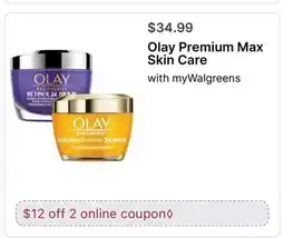 Walgreens Olay Premium Max Skin Care offer